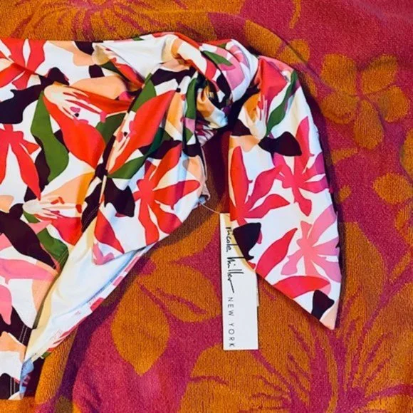 Nicole Miller High Waisted Floral Bikini Bottom - NWT - Picture 3 of 9